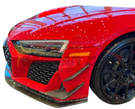 German Car Accessories 2019-2024 Audi R8 Carbon Fiber Front Canards MK2 Gen 2 Facelift