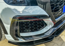 German Car Accessories 2020-2024 Audi RSQ8 Carbon Fiber Upper Front Bumper Splitters