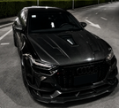 German Car Accessories 2019-2025 Audi RS6 Glass Engine Cover Carbon Fiber Hood C8