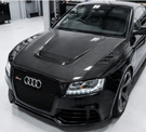 German Car Accessories 2008-2012 Audi A5/S5/RS5 V Style Carbon Fiber Hood B8