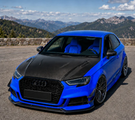 German Car Accessories 2014-2020 Audi A3/S3/RS3 C Style Carbon Fiber Hood 8V/8V.5