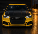 German Car Accessories 2014-2020 Audi A3/S3/RS3 P Style Carbon Fiber Hood 8V/8V.5