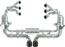 Capristo Exhaust Porsche 992 GT3/RS - SET: 250 Cell Sport Cat Headers + Valved Exhaust, Exhaust Tips (OE Actuators)
