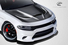 Carbon Creations 2015-2023 Dodge Charger Dritech Hellcat Look Hood - 1 Piece - 112615