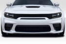 Duraflex 2015-2023 Dodge Charger Hellcat Widebody Look Front Bumper - 1 Piece
