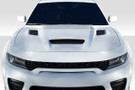 Duraflex 2015-2023 Dodge Charger Hellcat Redeye Look Hood - 2 Pieces - 117797