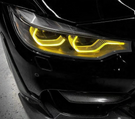 German Car Accessories 2014-2021 BMW M3/M4/4-Series CSL Style Headlights Yellow DRL Modules F80/F82/F83/F32/F33/F36