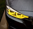 German Car Accessories 2012-2018 BMW 3-Series CSL Style Headlights Yellow DRL Modules F30