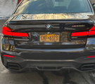 German Car Accessories 2017-2023 BMW 5-Series Carbon Fiber M Performance Style Diffuser G30