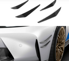 German Car Accessories 2021+ BMW M3/M4 Carbon Fiber M Performance Style Front Bumper Canards G80/G82/G83