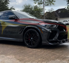 German Car Accessories 2019-2023 BMW X6M Carbon Fiber LD Style 3 Piece Front Lip F96
