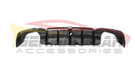 German Car Accessories 2019-2022 BMW 3-Series KB Style 3 Piece Carbon Fiber Rear Diffuser with LED Brake Light G20 320i 330i M340i