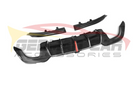 German Car Accessories 2019-2022 BMW 3-Series KB Style 3 Piece Carbon Fiber Rear Diffuser with LED Brake Light G20 320i 330i M340i