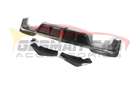 German Car Accessories 2019-2021 BMW X3M Carbon Fiber 3 Piece Rear Diffuser with LED Brake Light F97