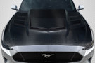 Carbon Creations 2018-2023 Ford Mustang Interceptor Hood - 1 Piece - 118047