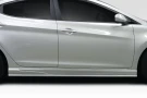 Duraflex 2011-2013 Hyundai Elantra SQR Side Skirts -2 Piece - 118067