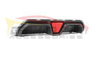 German Car Accessories 2021-2023 BMW M5 Carbon Fiber CS Style Rear Diffuser with LED Brake Light F90 LCI