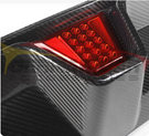 German Car Accessories 2021-2023 BMW M5 Carbon Fiber CS Style Rear Diffuser with LED Brake Light F90 LCI