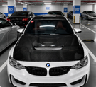 German Car Accessories 2015-2021 BMW M3/M4 V1 Style Carbon Fiber Hood F80/F82/F83