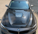 German Car Accessories 2014-2020 BMW 3-Series Glass Engine Cover Carbon Fiber Hood F34