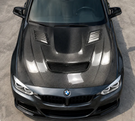 German Car Accessories 2012-2018 BMW 3-Series V2 Style Carbon Fiber Hood F30/F31
