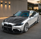German Car Accessories 2021+ BMW 4-Series Glass Engine Cover V2 Style Carbon Fiber Hood G22/G23/G26