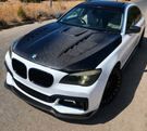 German Car Accessories 2008-2015 BMW 7-Series GTS Style Carbon Fiber Hood F01/F02