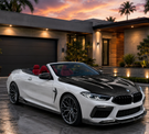 German Car Accessories 2019+ BMW 8-Series/M8 P Style Carbon Fiber Hood G14/G15/G16/F91/F92/F93
