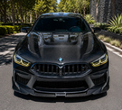 German Car Accessories 2019+ BMW 8-Series/M8 P Style Carbon Fiber Hood G14/G15/G16/F91/F92/F93
