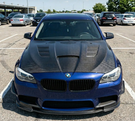 German Car Accessories 2011-2017 BMW 5-Series/M5 V1 Style Carbon Fiber Hood F10/F11