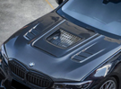 German Car Accessories 2019+ BMW 3-Series Glass Engine Cover Carbon Fiber Hood G20/G21