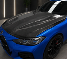 German Car Accessories 2021+ BMW 4-Series MBJ Style Carbon Fiber Hood G22/G23/G26