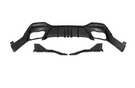 German Car Accessories 2019+ BMW X6 3 Piece Carbon Fiber Rear Diffuser with LED Brake Light G06