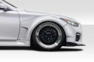 Duraflex 2014-2023 Infiniti Q50 Redline Wide Body Front Fender Flares (+40mm) - 4 Piece - 116523