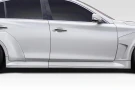 Duraflex 2014-2023 Infiniti Q50 Redline Wide Body Side Skirts Rocker Panels - 4 Piece - 116525