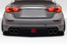 Duraflex 2014-2018 Infiniti Q50 Bltz Rear Diffuser - 1 Piece - 117097