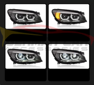 German Car Accessories 2009-2015 BMW 7-Series V2 LCI Style LED Headlights F01/F02/F03/F04