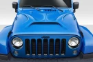 Duraflex 2007-2018 Jeep Wrangler Predator Hood - 1 Piece - 114963