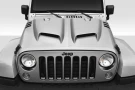 Duraflex 2007-2018 Jeep Wrangler JK Rage Hood - 1 Piece - 116895