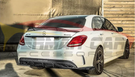 German Car Accessories 2015-2023 Mercedes-Benz C63 AMG Renntech Style Carbon Fiber Trunk Spoiler W205
