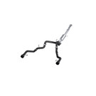 MBRP 22-23 Ford F150 T304 5in OD Black Tip Dual Rear Exit 3in Black Coated Cat Back Exhaust mbrpS5268BLK