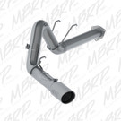 MBRP 17-19 Ford F-250/350/450 6.7L 4in Filter Back Single Tip Side Exit T409 Exhaust System mbrpS6289409