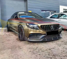 German Car Accessories 2015-2021 Mercedes-Benz C63 AMG Carbon Fiber Middle Front Bumper Lip W205