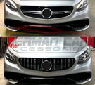 German Car Accessories 2015-2017 Mercedes-Benz S63/S65 AMG GTR Style Front Grille C217/A217