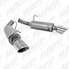 MBRP 05-10 Ford Mustang GT 5.0/Shelby GT500 Dual Mufflers Axle Back Split Rear AL mbrpS7200AL