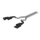 MBRP 18-19 Ford Mustang GT 5.0 3in Cat Back Quad Tip Race Version - Black mbrpS7207BLK