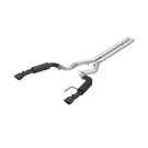 MBRP 2024Ford Mustang GT S650, 5.0 3in Cat-Back Dual Split Black-Coated Aluminized Steel  mbrpS7253BLK