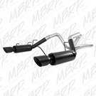 MBRP 11-14 Ford Mustang GT 5.0L 3in Cat Back Dual Split Rear Race Version 4in Tips - Black mbrpS7264BLK
