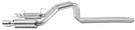 MBRP 05-09 Ford Shelby GT500 / GT Dual Split Rear Race Version, T409 4in Tips Exhaust System mbrpS7270409