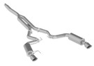MBRP 15-18 Ford Mustang EcoBoost 2.3L Alum 3in Cat Back Dual Split Rear Exit (Street Version) mbrpS7274AL
